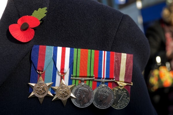 Image of a veteran's medals